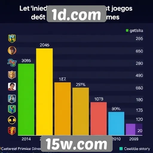 Estatísticas de jogos mais populares em 1d.com